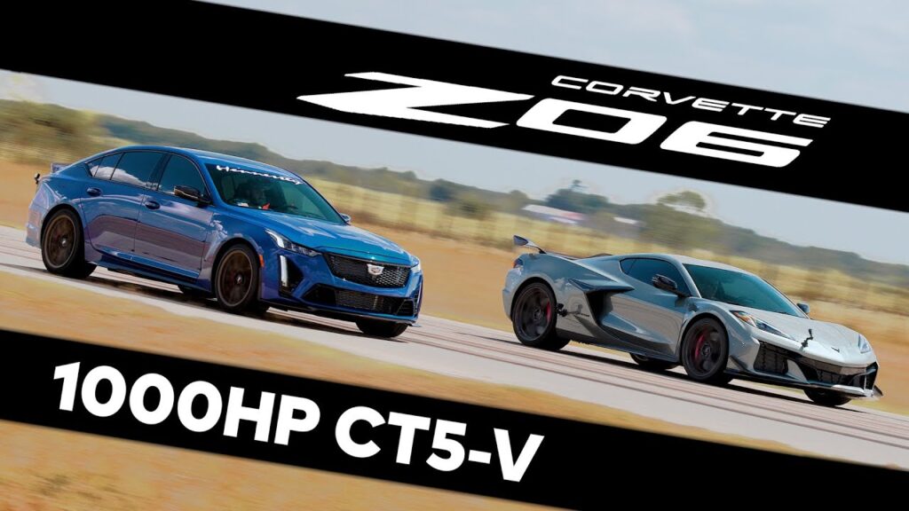 DRAG RACE: Hennessey CT5-V Blackwing vs. Corvette Z06
