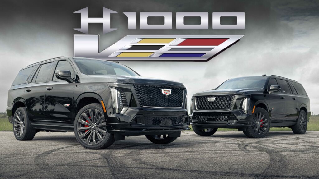 Experience the Hennessey H1000-upgraded Cadillac Escalade V